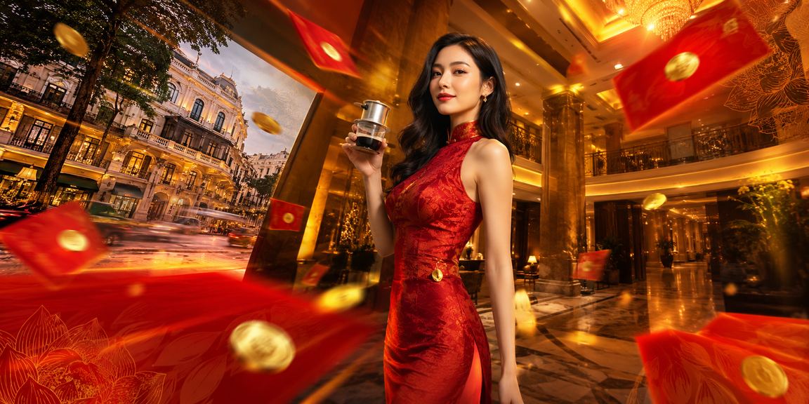 Người Hà Nội uống cà phê và tham gia game trực tuyến với phong bì đỏ may mắn
